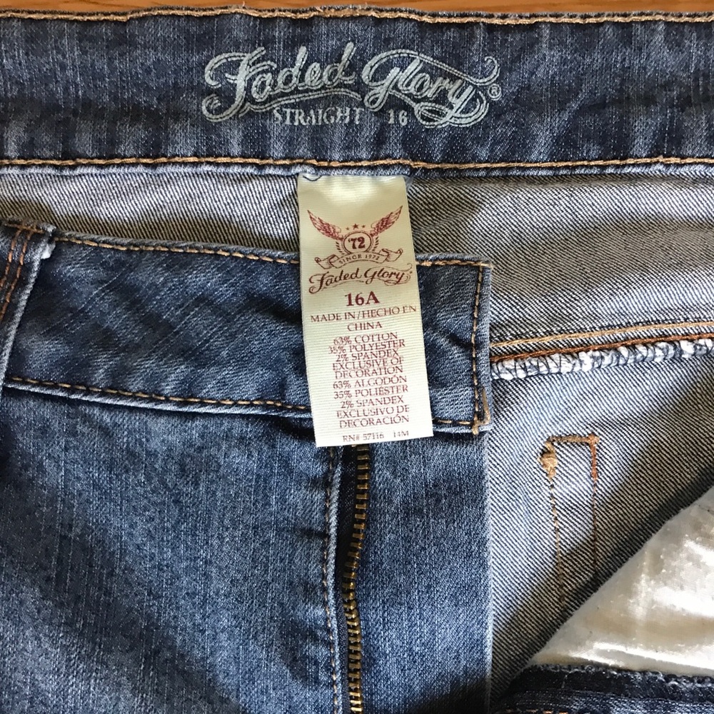 Faded Glory blue jeans
